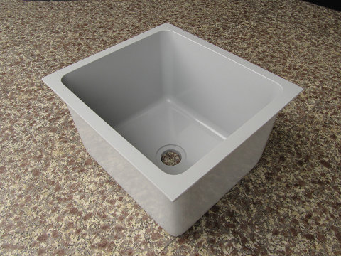 grey epoxy sink